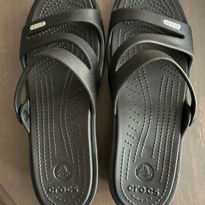 Gently used crocs strappy sandals